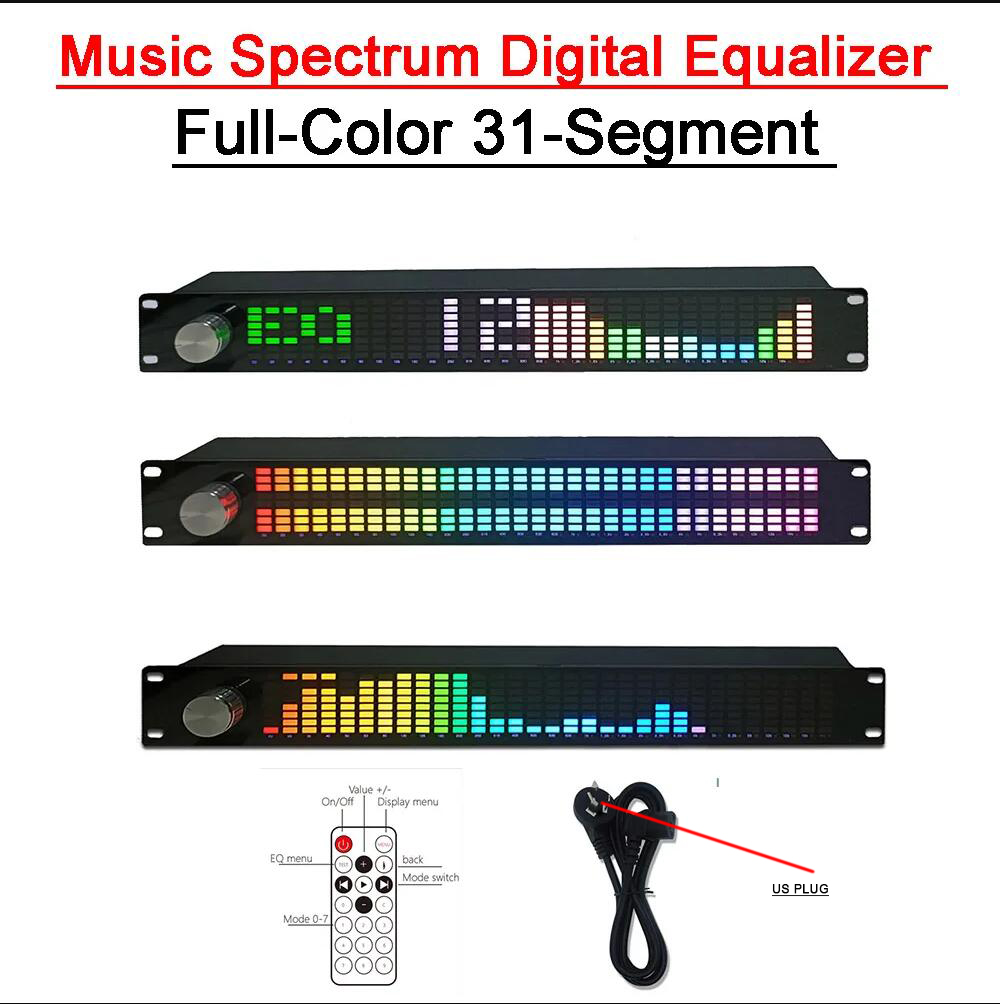 Audio Music Equalizer - 1.5U Music Spectrum Digital Equalizer EQ