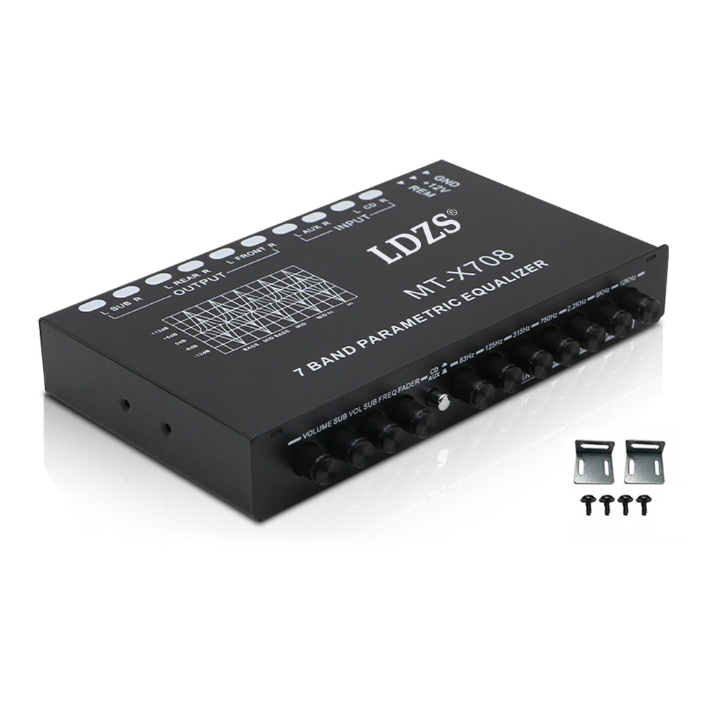 Audio Music Equalizer - Professional 7 Band Car Equalizer Multifunctional