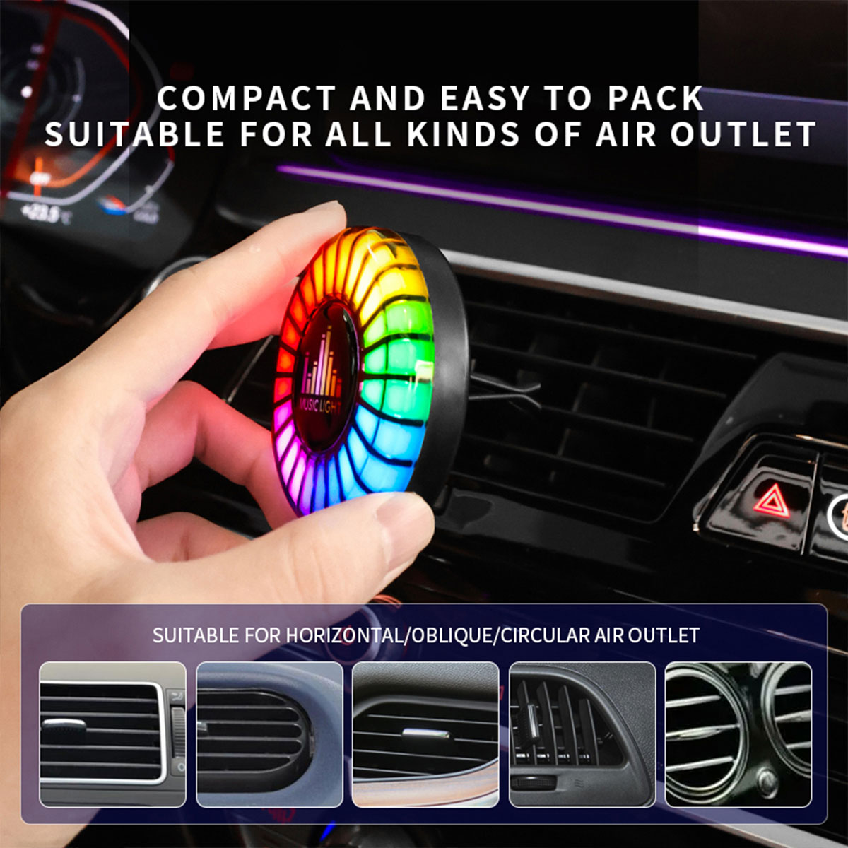 Car Music Rhythm Lamp Car Air  - Audio Music Apps review and price
