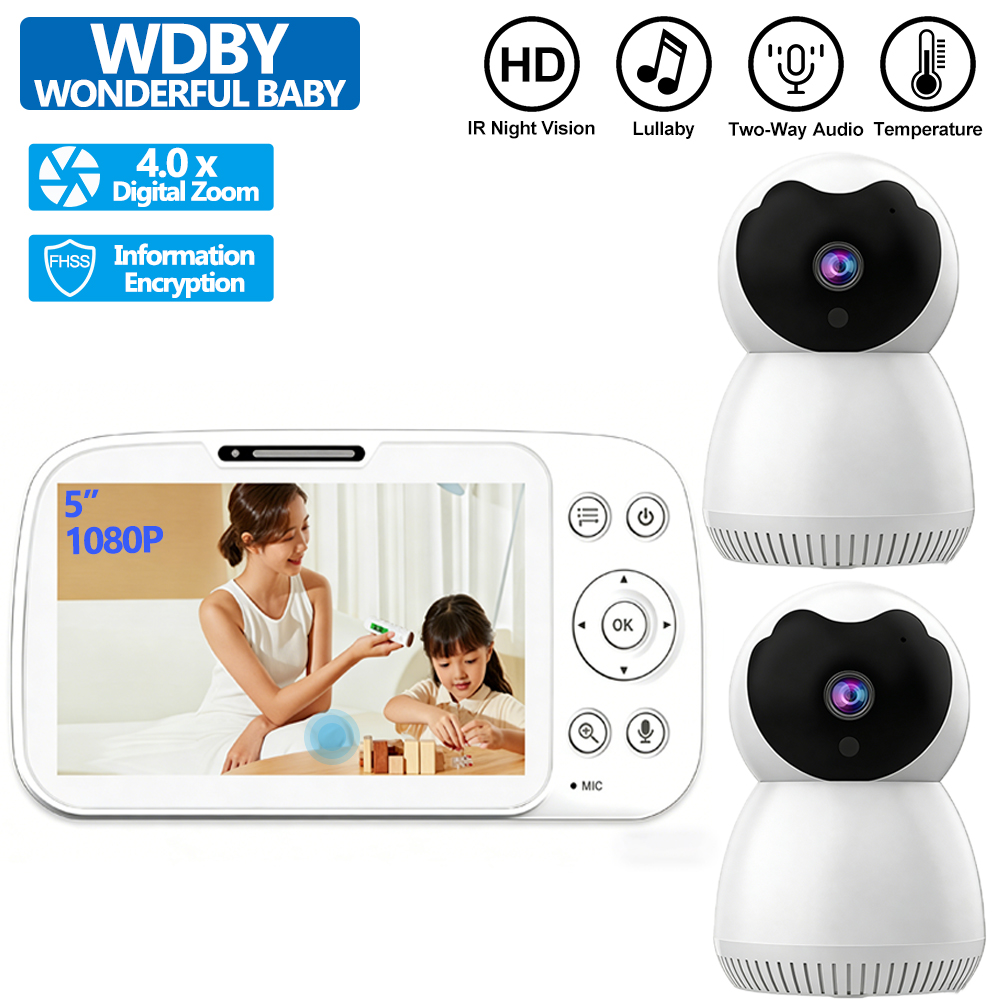 5 Inch HD Screen Baby Monitor  - Zoom Audio Music review and price
