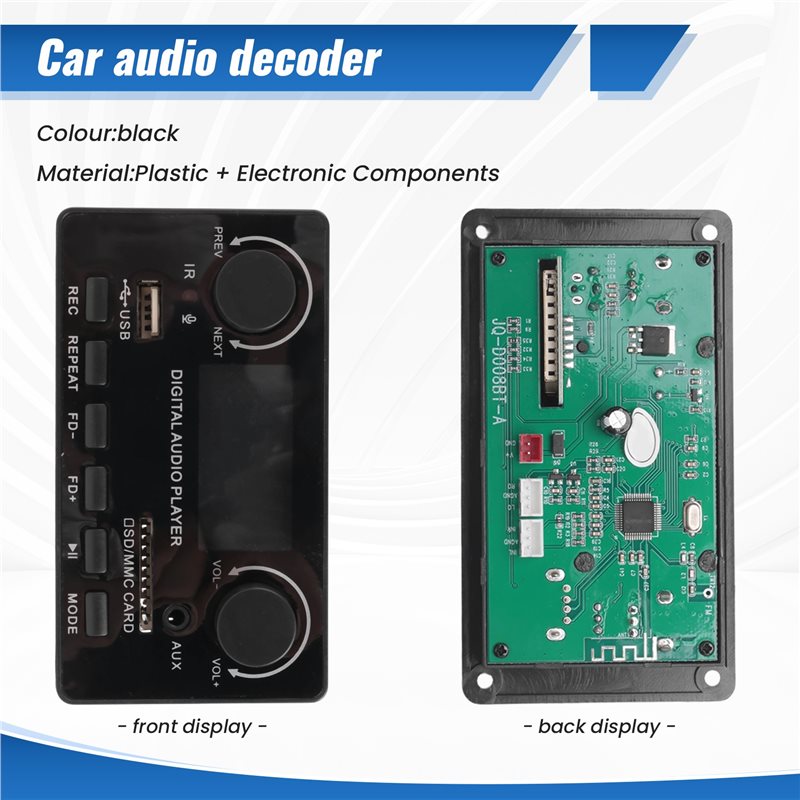 LCD Display Bluetooth 5.0 MP3  - Audio Music Play review and price