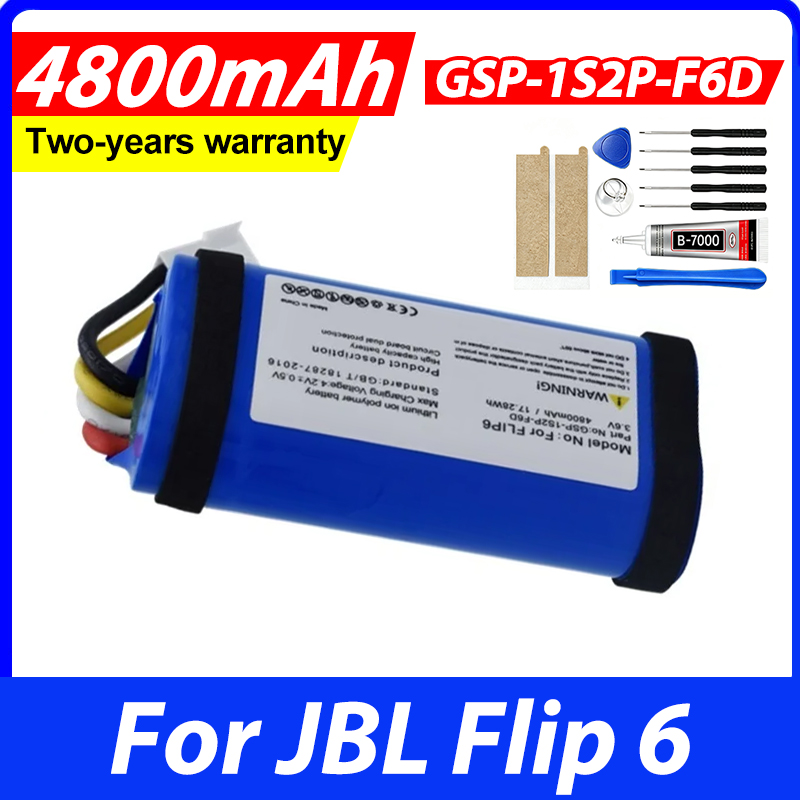 4800mAh Battery For JBL Flip 6 - Jbl Speaker Flip 6 review and price