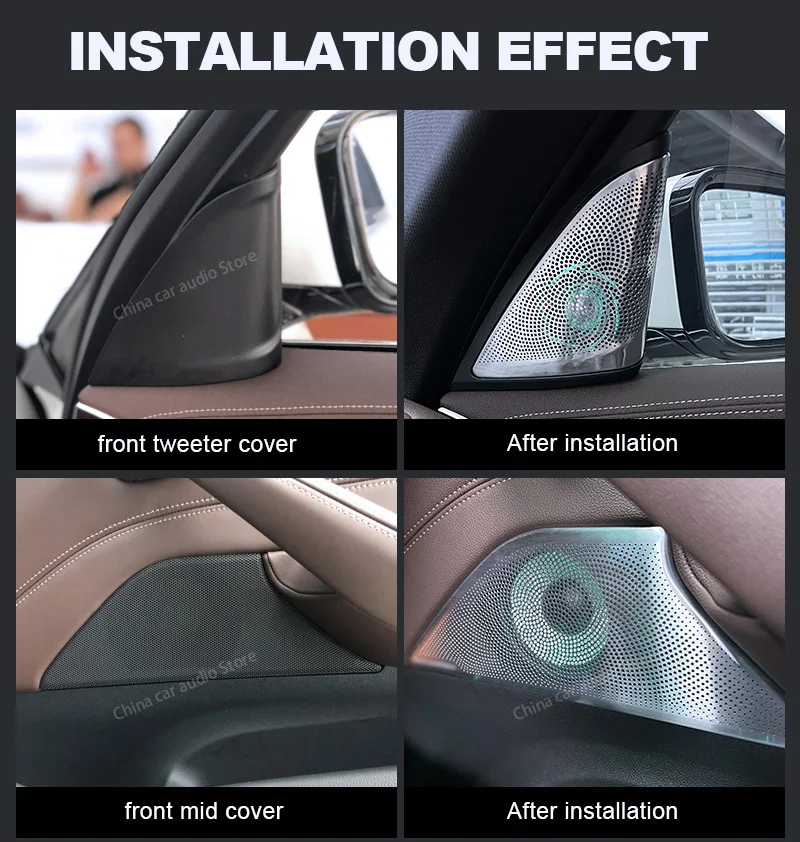 LED Car Speaker Tweeter Cover  - Audio Music Play review and price
