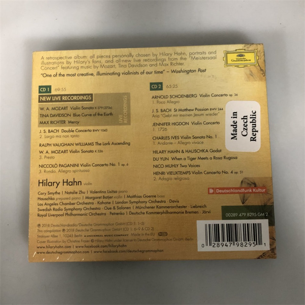 CD 'Retrospective' Hilary Hahn - Audio Music Live review and price