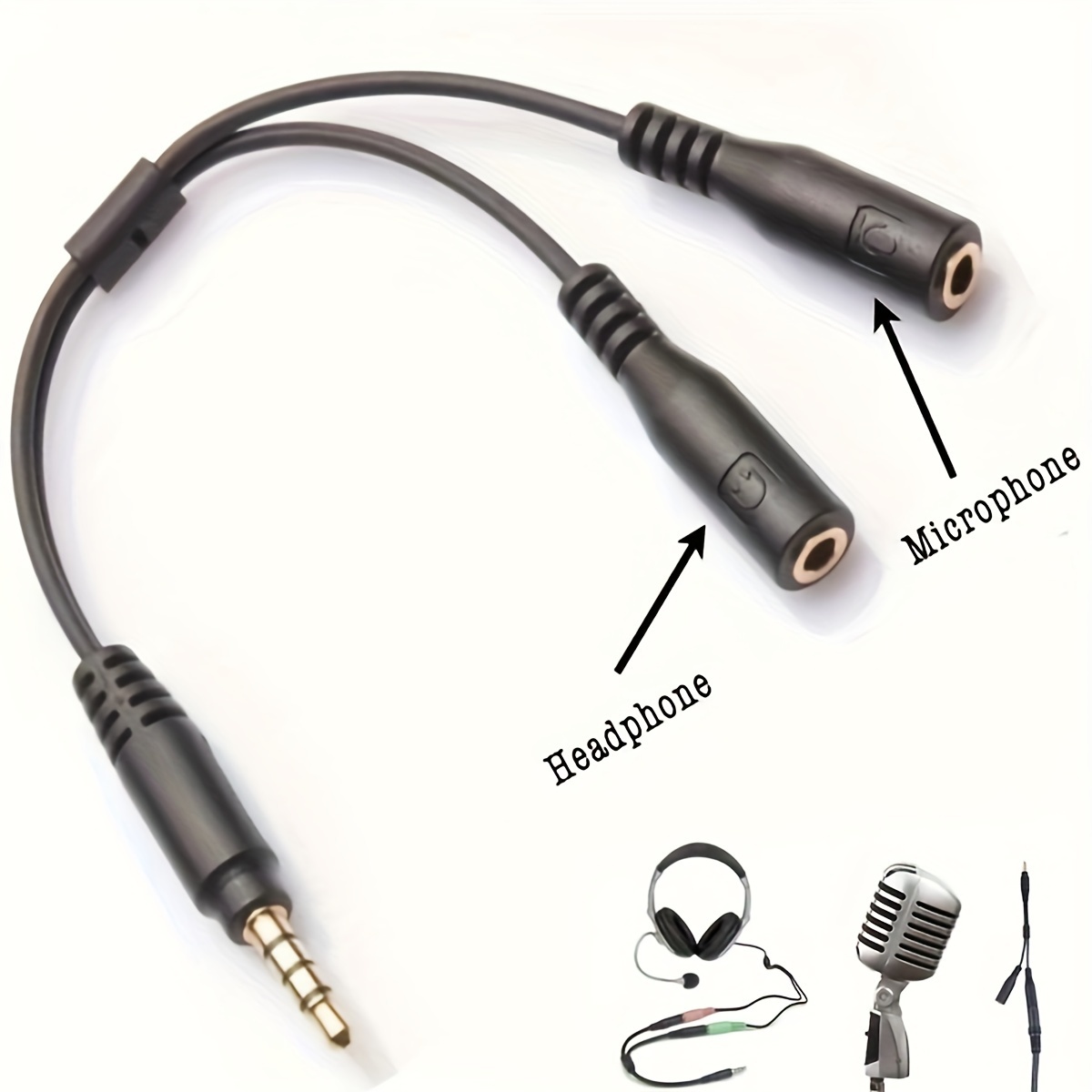 3.5mm Stereo Audio 1Male to 2  - Audio Music Play review and price