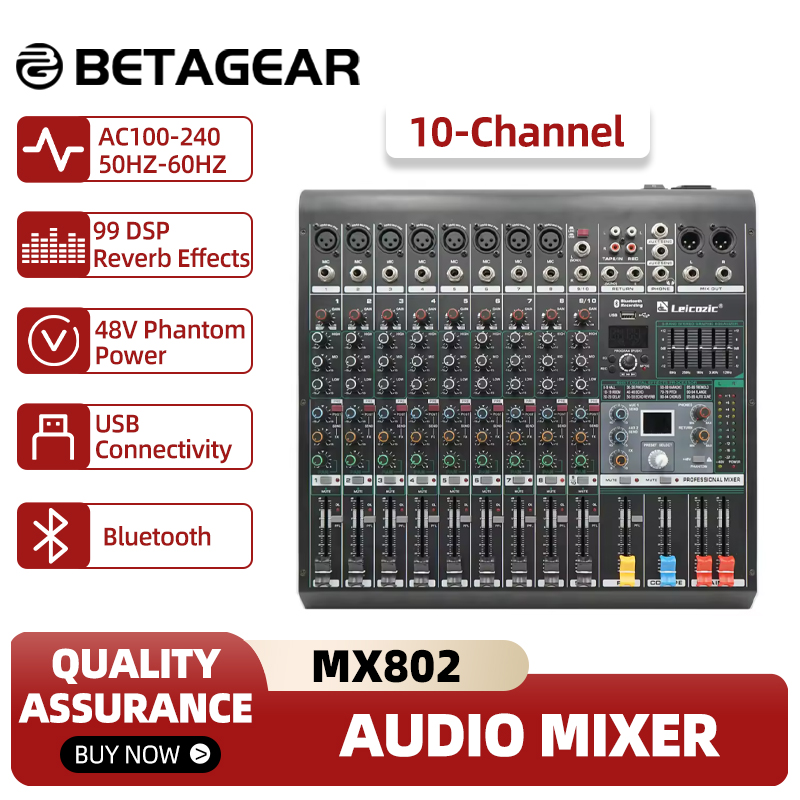 Leicozic Mixing Console MX802  - Audio Music Equalizer review and price