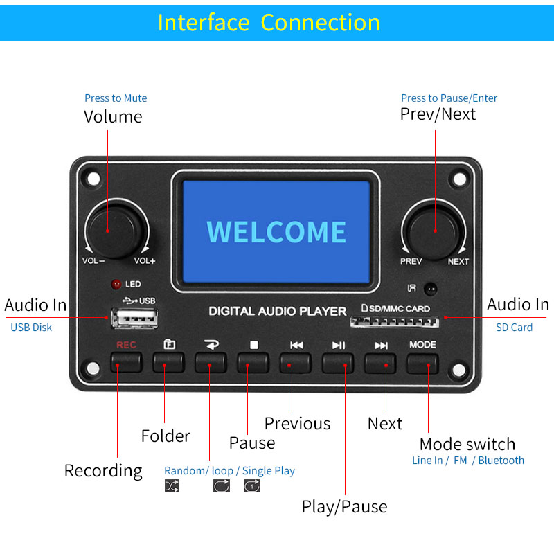 UNISIAN LCD Player Module MP3  - Audio Music Play review and price