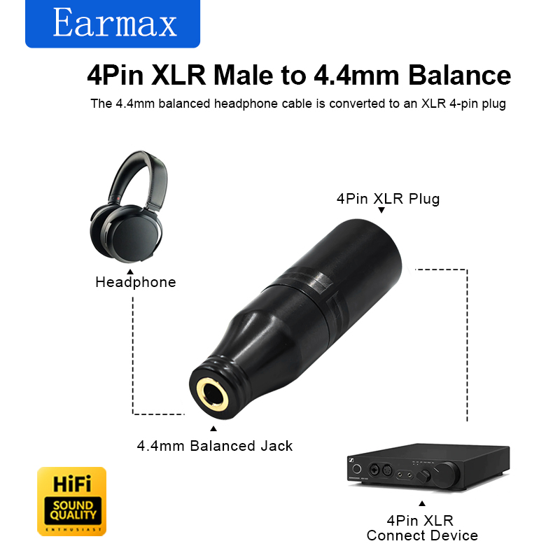 Xlr-4 Male to 4.4mm Female Ada - Audio Music Play review and price