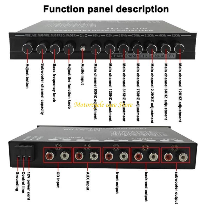 Innovative 7 Band Car Stereo E - Audio Music Equalizer review and price