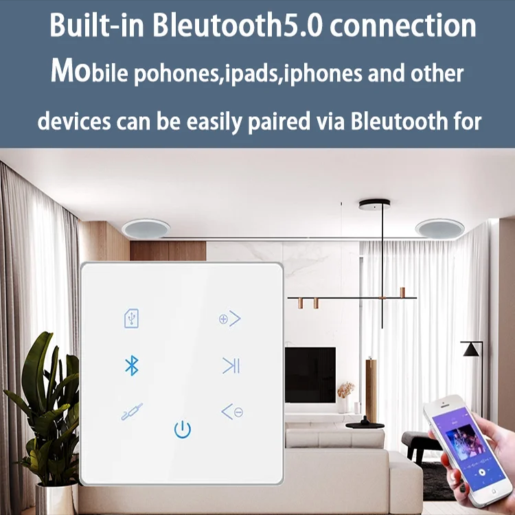 Bluetooth Wall Amplifier Home  - Audio Music Generator review and price