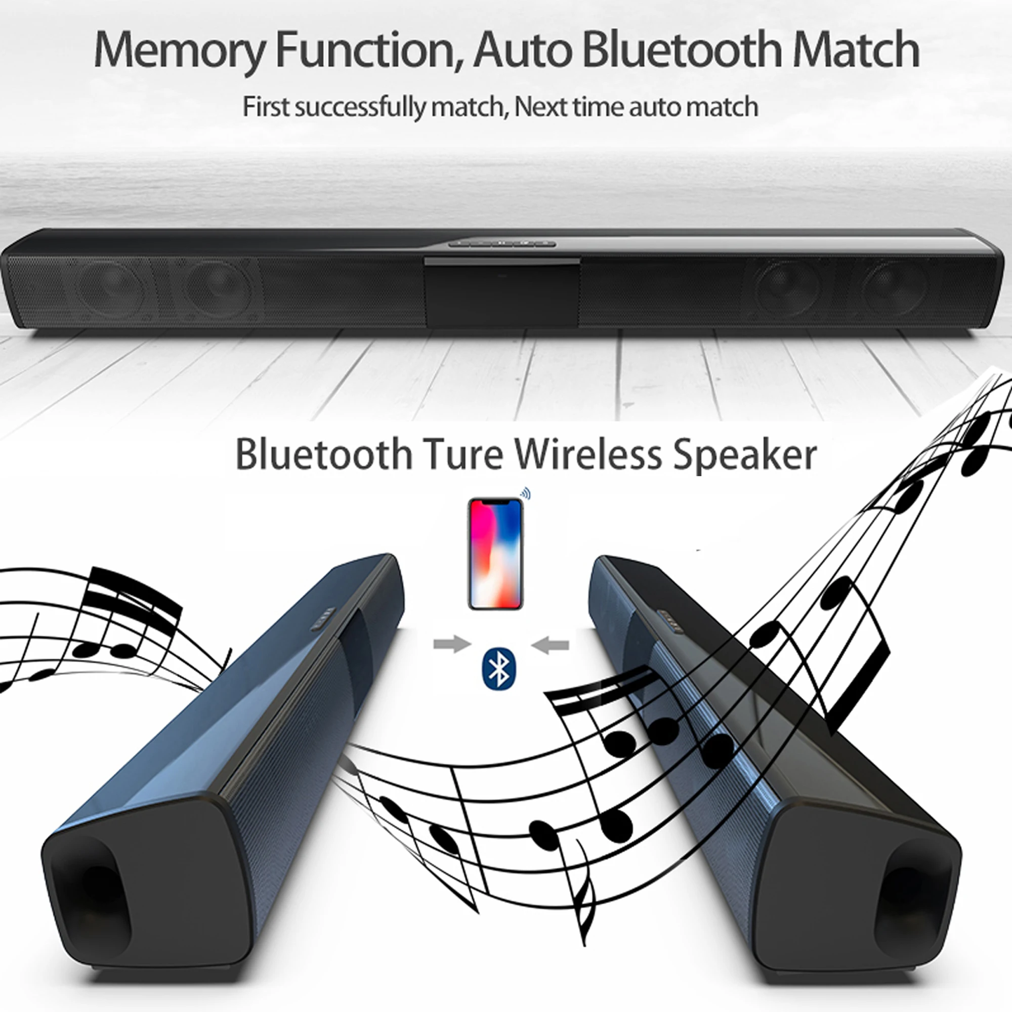 40W High Power Soundbar for TV - Audio Music Generator review and price
