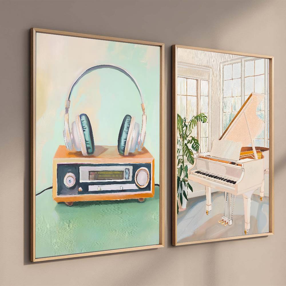 Vintage Audio Paper Poster Han - Audio Music Wallpaper review and price
