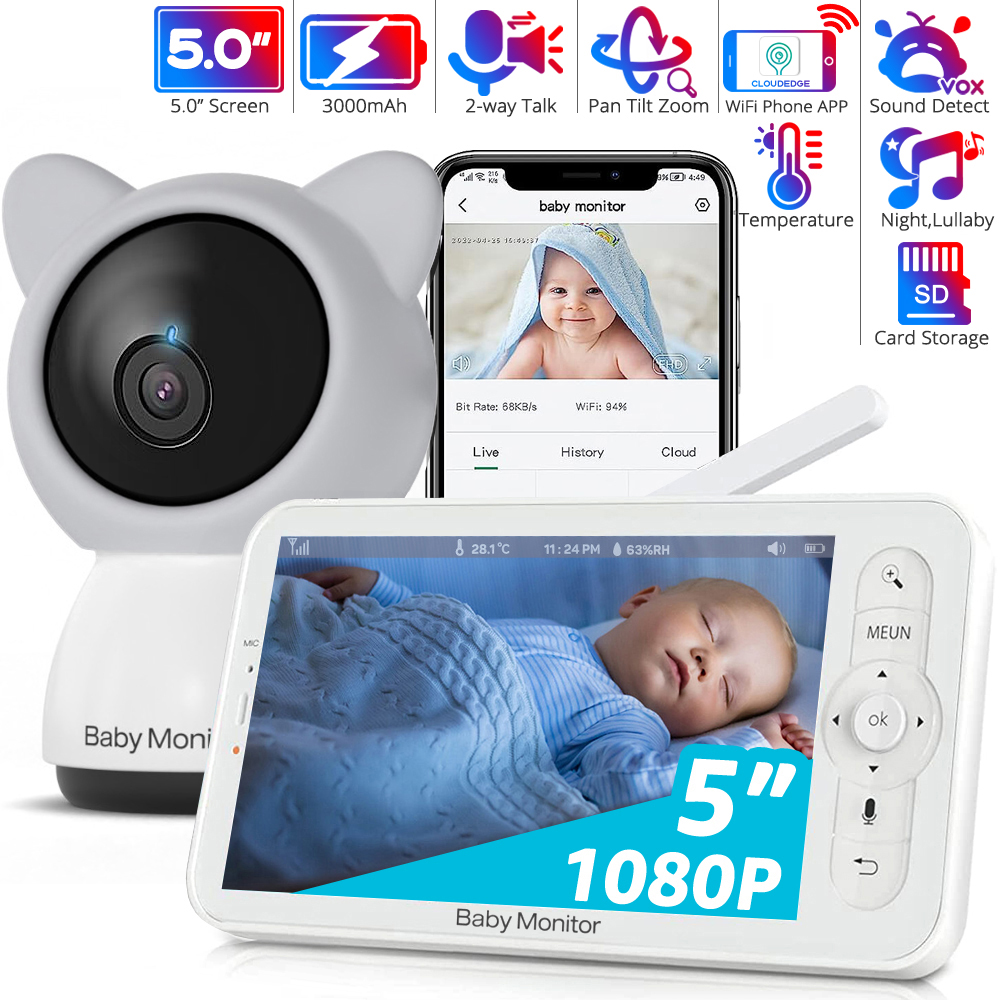HD WiFi Baby Monitor with APP, - Zoom Audio Music review and price