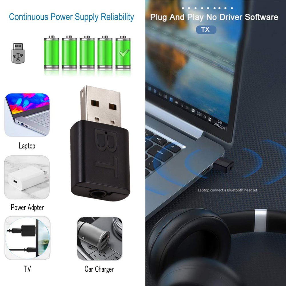 2 In 1 USB Bluetooth Receiver  - Audio Music Play review and price