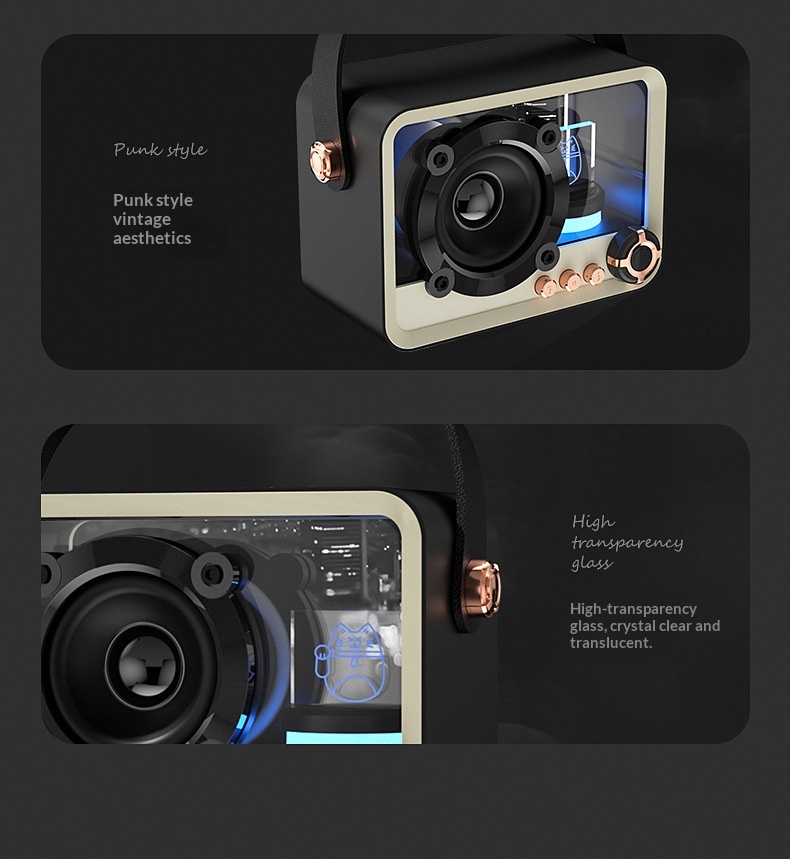 Transparent Wireless Speaker M - Audio Music Equalizer review and price